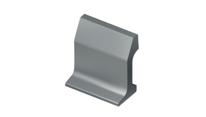 рельсы РК50 стальные контррельсовые 1,5 м Э76Т купить в Владимире