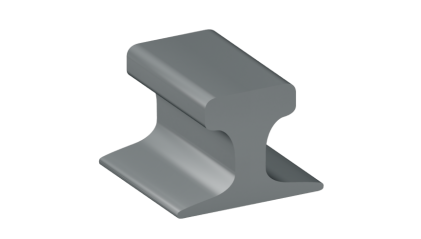 Рельсы КР140 стальные крановые 5,5 м К76Ф фото рельсы КР140 стальные крановые 5,5 м К76Ф купить в Владимире