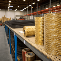 Сетка латунная 0,4x0,4x0,1 мм Л68 ГОСТ 6613-86