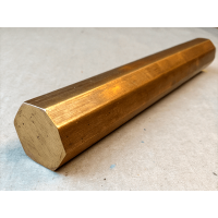 Шестигранник бронзовый 10 мм БрАЖНМц9-4-4-1 ГОСТ 1628-2019