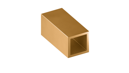 Труба латунная профильная квадратная ДКВНТ 10x10x2 мм ЛС59-1 фото трубу латунную профильную квадратную ДКВНТ 10x10x2 мм ЛС59-1 купить в Владимире