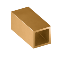 Труба латунная профильная квадратная ДКВНТ 10x10x5 мм Л63 ТУ 48-21-428-84