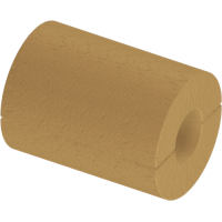 Цилиндр теплоизоляционный базальтовый вырезной без покрытия 60x30x500 мм Г1 Ц 100 ГОСТ 23208-2022