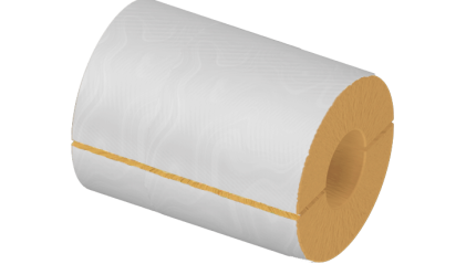 цилиндр теплоизоляционный минераловатный 457x30x500 мм Г1 Ц 150 купить в Владимире