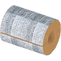 Цилиндр теплоизоляционный базальтовый навивной фольгированный 89x30x500 мм НГ Ц 100 ГОСТ 23208-2022